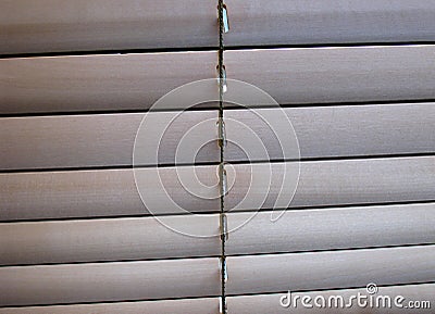 Wooden blinds Stock Photo