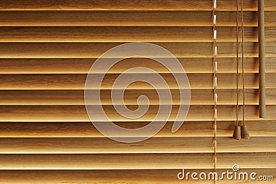 Wooden blinds background Stock Photo