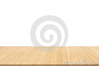 Wooden board empty table can be used for display or montage your products.Mock up for display of product. Stock Photo
