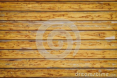 Wooden board texture with peeling varnish, background. Stock Photo