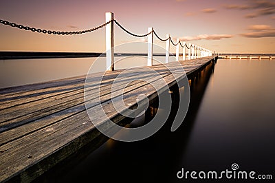 Wooden bridge Stock Photo