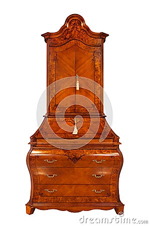 Wooden bureau Stock Photo