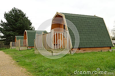 Wooden cabins Stock Photo
