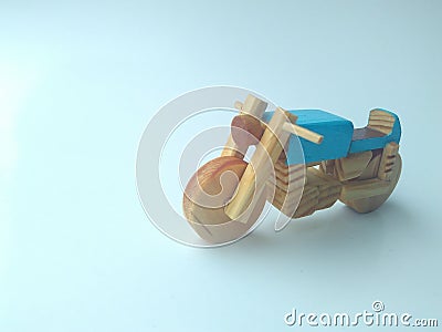 Wooden cafe racer Stock Photo