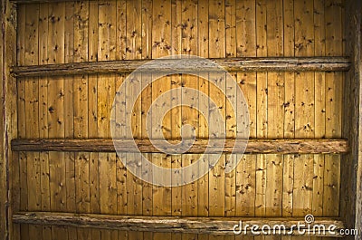 Wooden ceiling. Stock Photo