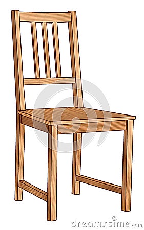 Wooden chair Stock Photo
