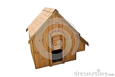 Wooden Chicken House. Stock Photo