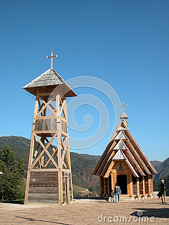 Wooden church Stock Photo