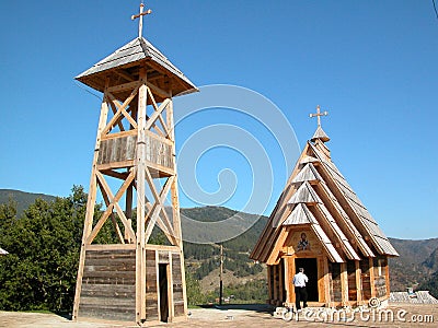 Wooden church Stock Photo