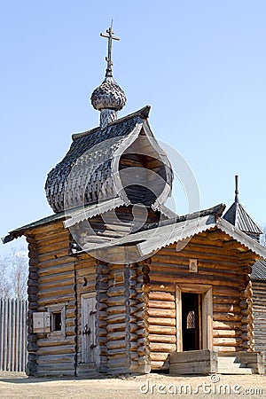 Wooden church of 17th century Stock Photo