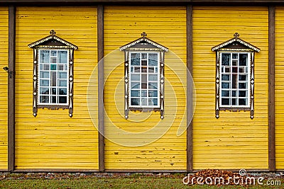 Church of the Blessed Virgin Mary in Silenai, Lithuania Stock Photo