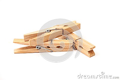 Wooden clamps Stock Photo