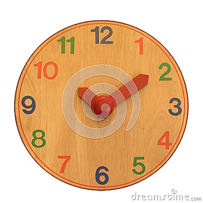 Wooden clock Stock Photo