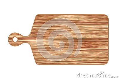 Wooden Cooking Cutting Board. 3d Rendering Stock Photo