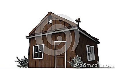 Wooden cottage Stock Photo