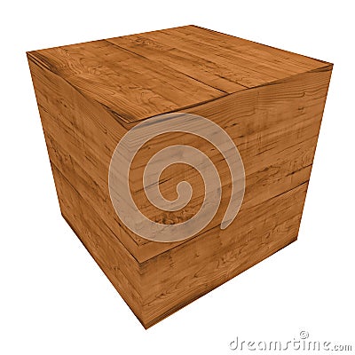 Wooden crate Stock Photo