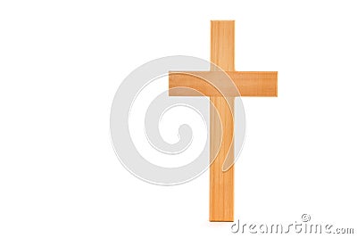 Wooden Cross Stock Photo