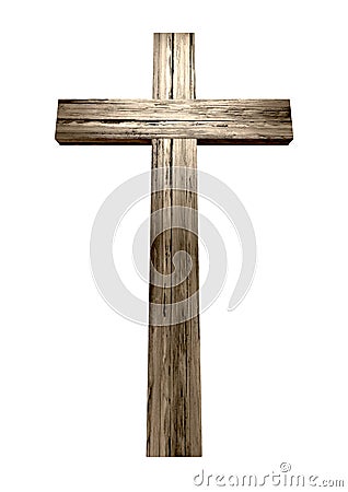 Wooden Crucifix Stock Photo