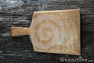Wooden cuttng board Stock Photo