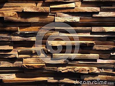 Wooden 3D wall panel Stock Photo