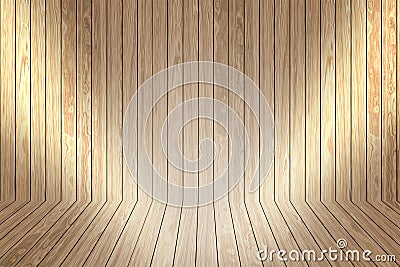 Wooden display background with spotlights Stock Photo