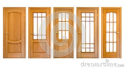 Wooden doors Stock Photo