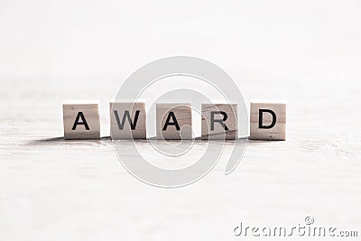 Award word Stock Photo