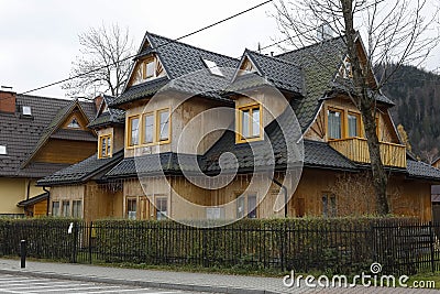 Wooden family house Editorial Stock Photo