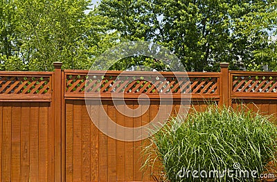 Wooden fence Stock Photo