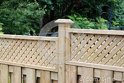 Wooden fence Stock Photo