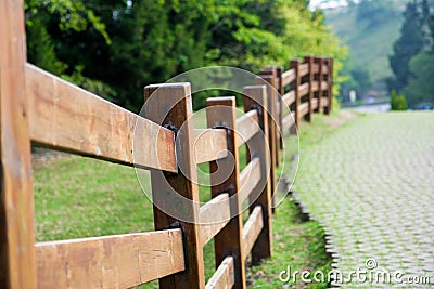 Wooden Fence Stock Photo