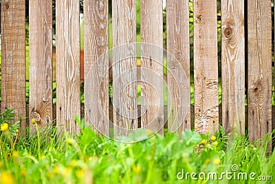 Wooden fence background Stock Photo