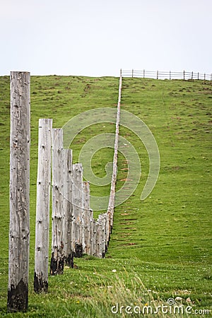 Wooden fence Stock Photo