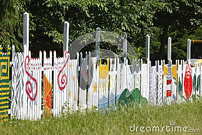 Wooden Fence Stock Photo