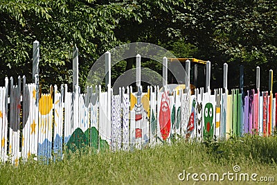 Wooden Fence Stock Photo