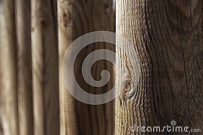 Wooden fence in prespective Stock Photo