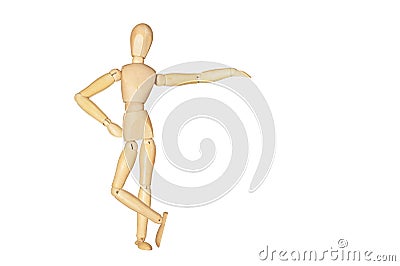 Wooden figure Stock Photo