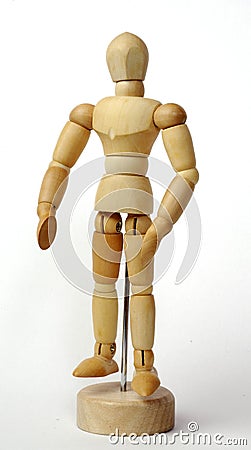 Wooden figurine Stock Photo