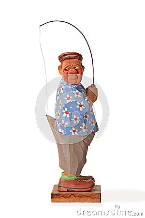 Wooden Figurine Stock Photo