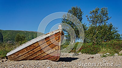 A norwegian boat, one of millions Stock Photo