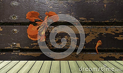 Wooden floor and Vintage wood surface Stock Photo