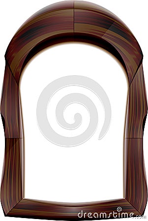 Wooden frame Vector Illustration