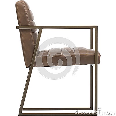 Wooden Wooden Frame with armrests, Burgundy Cushions and backrest armchairs, Dressing Comfy Chair for Apartment, Colleage Classroo Stock Photo