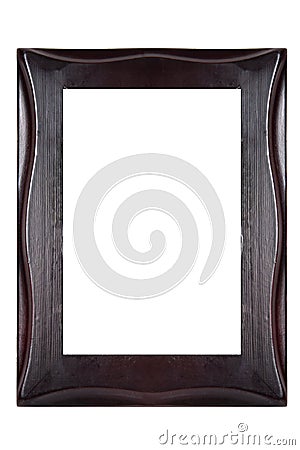 Wooden frame isolated Stock Photo