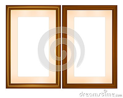 Wooden frames, cdr vector Vector Illustration