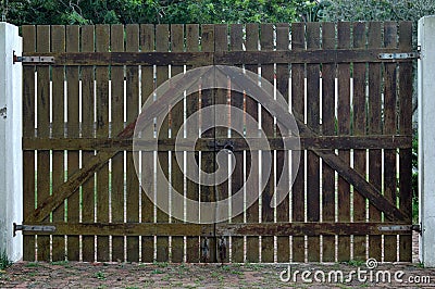 Wooden Gate Stock Photo