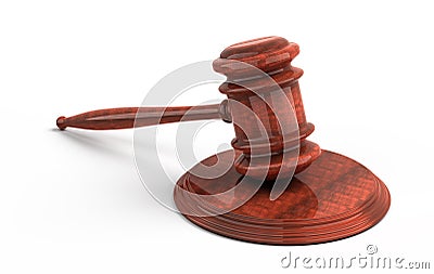 Wooden gavel from the court Stock Photo