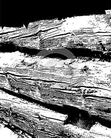 Wooden grungy lines texture background in black and white Stock Photo