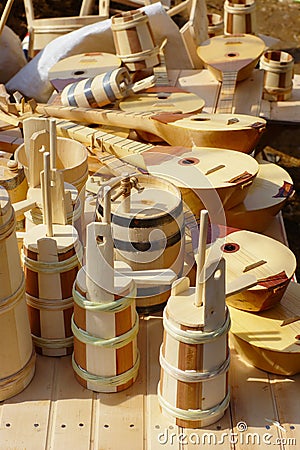 Wooden Handcraft Stock Photo
