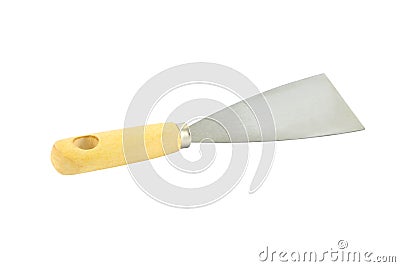 Wooden handle putty for scrape color Stock Photo